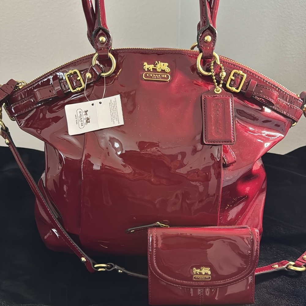 NWT Coach Patton Leather handbag and Wallet